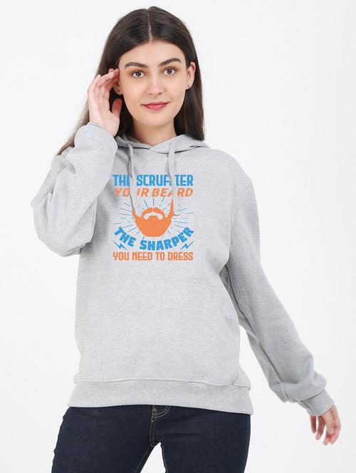 hooded neck graphic sweatshirt - 17971173 - Standard Image - 0