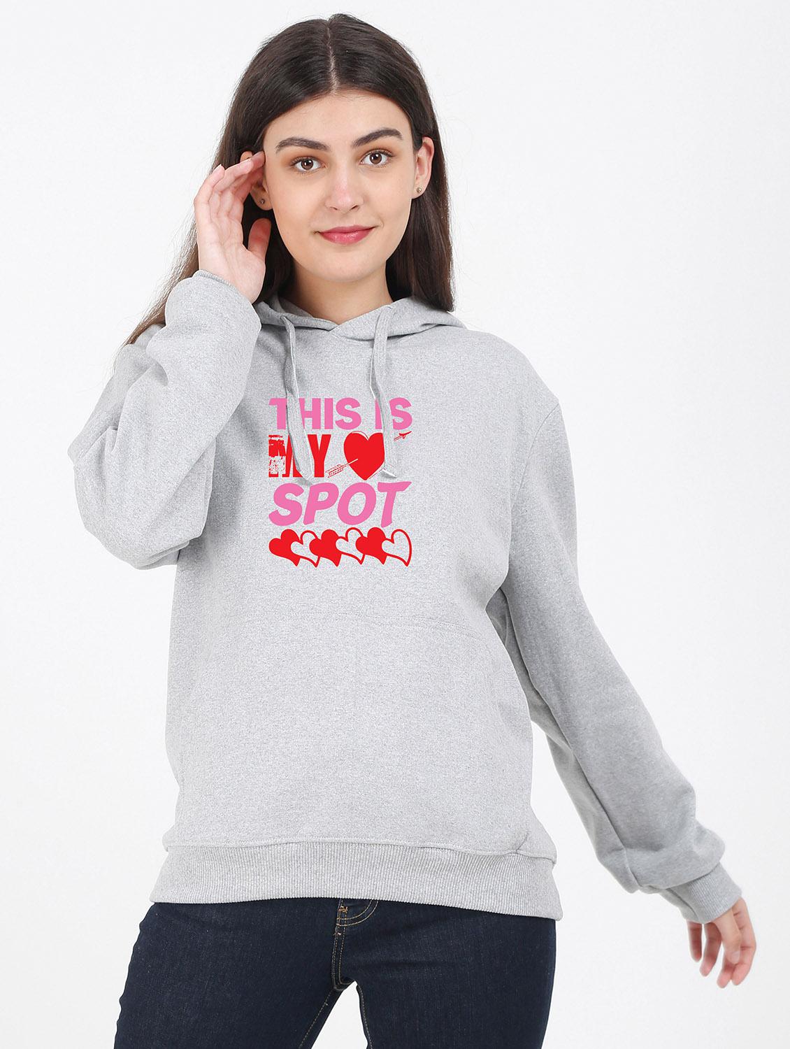 hooded neck graphic sweatshirt - 17971181 - Zoom Image - 0