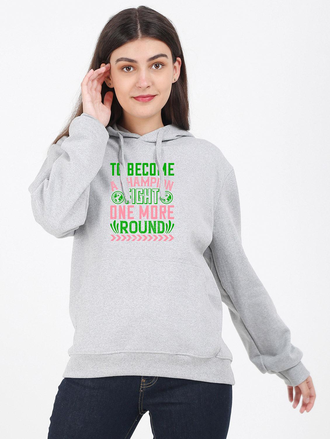 hooded neck graphic sweatshirt - 17971186 -  Zoom Image - 0