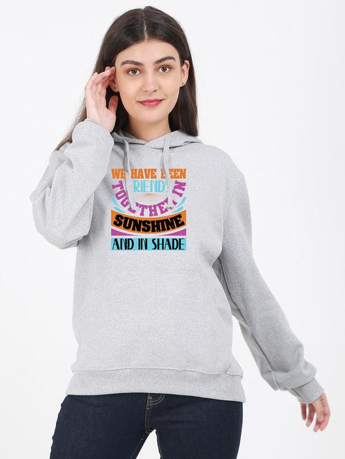 hooded neck graphic sweatshirt - 17971192 -  Standard Image - 0