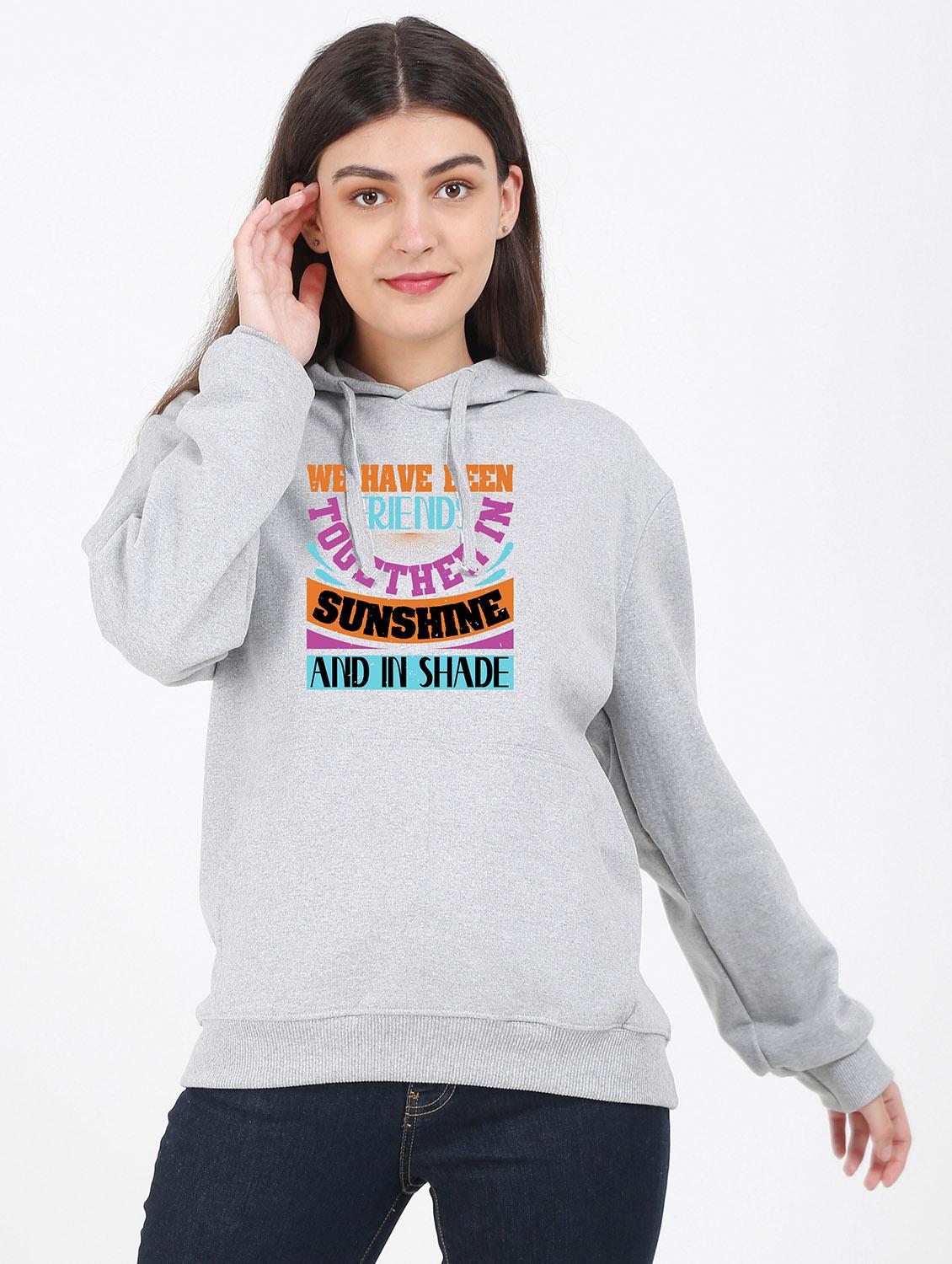 hooded neck graphic sweatshirt - 17971192 -  Zoom Image - 0