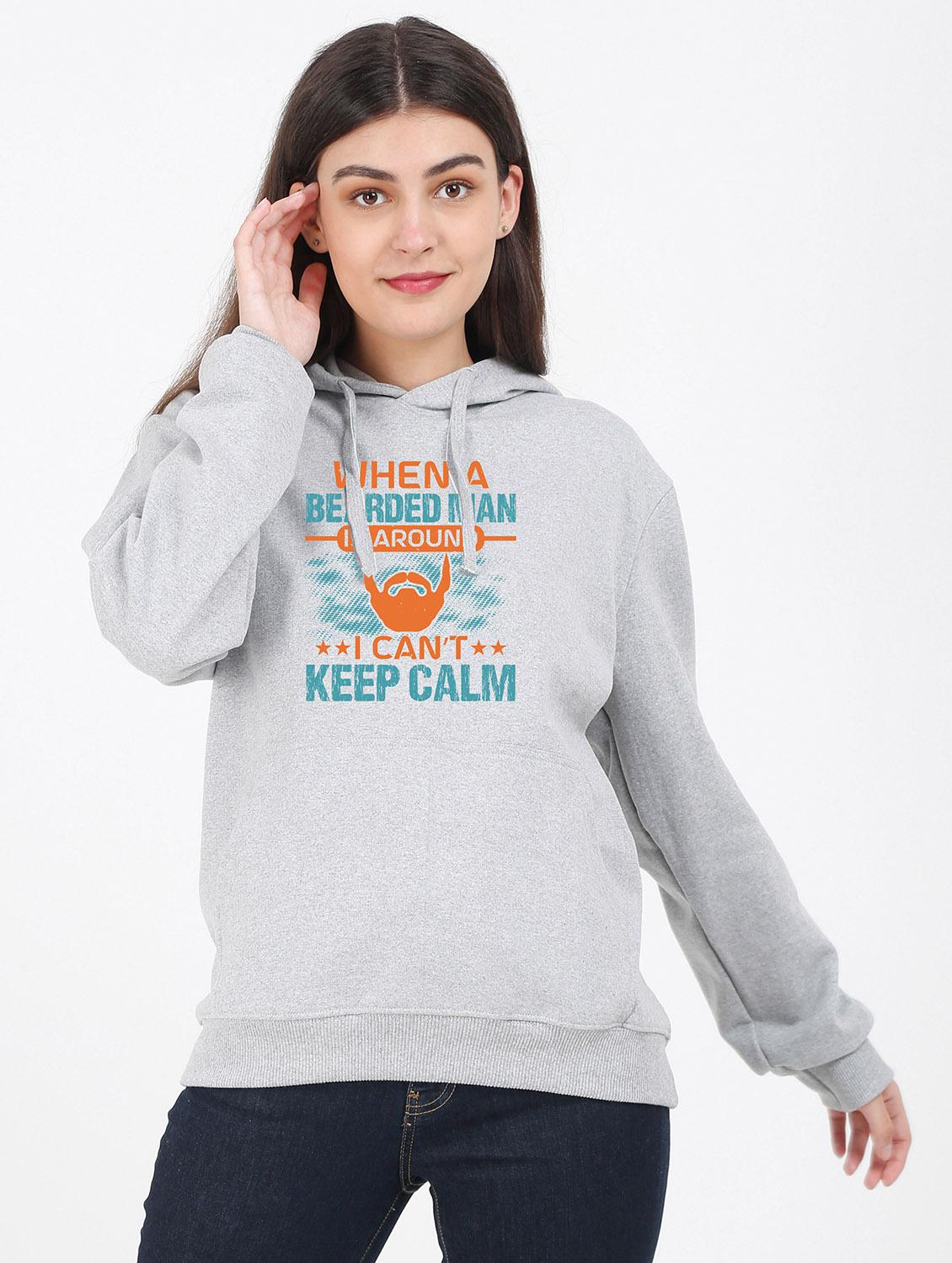 hooded neck graphic sweatshirt - 17971194 -  Zoom Image - 0