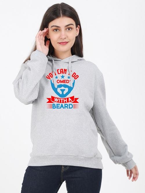 hooded neck graphic sweatshirt - 17971203 - Standard Image - 0