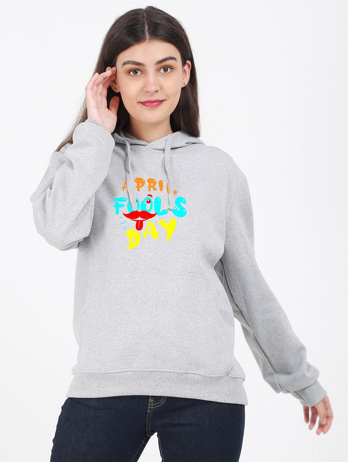 hooded neck graphic sweatshirt - 17971207 -  Zoom Image - 0