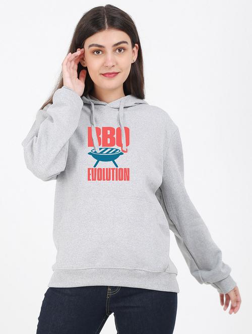 hooded neck graphic sweatshirt - 17971226 -  Standard Image - 0