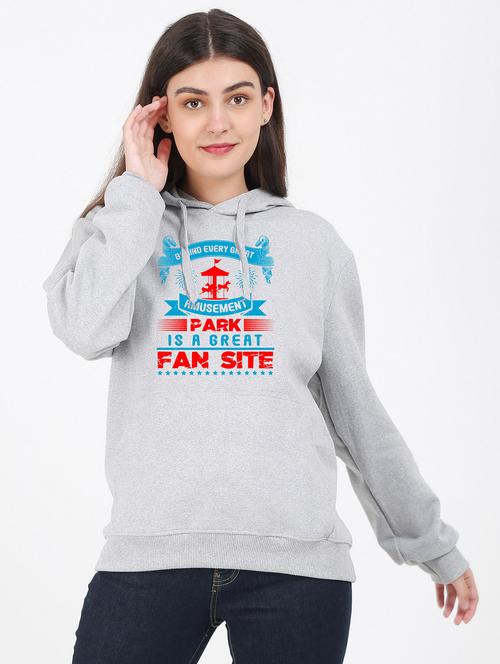 hooded neck graphic sweatshirt - 17971234 -  Standard Image - 0