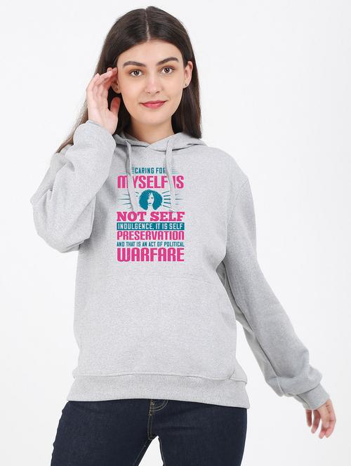 hooded neck graphic sweatshirt - 17971241 -  Standard Image - 0