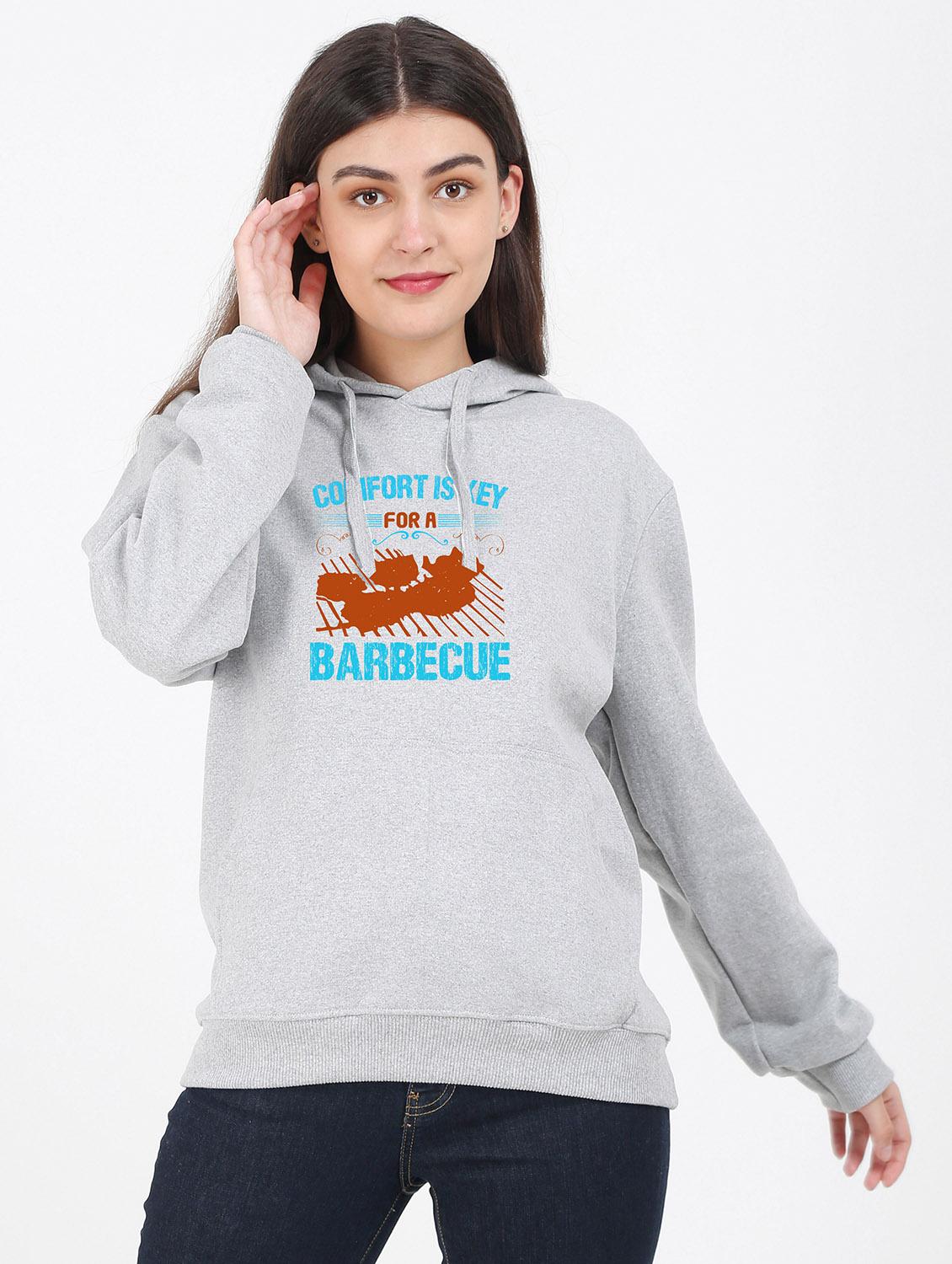 hooded neck graphic sweatshirt - 17971242 - Zoom Image - 0