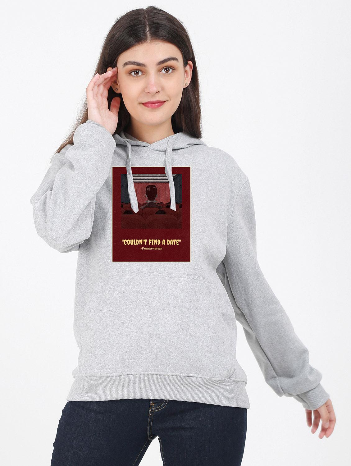 hooded neck graphic sweatshirt - 17971248 -  Zoom Image - 0