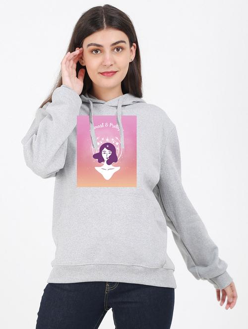 hooded neck graphic sweatshirt - 17971253 -  Standard Image - 0