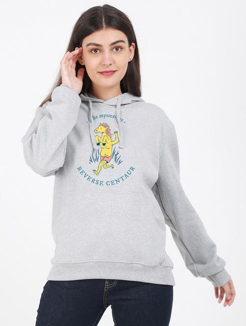 hooded neck graphic sweatshirt - 17971272 -  Standard Image - 0