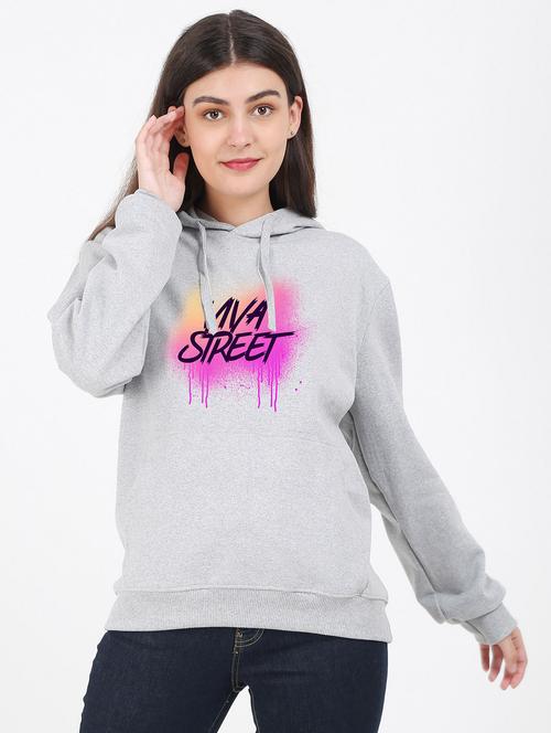 hooded neck graphic sweatshirt - 17971274 - Standard Image - 0