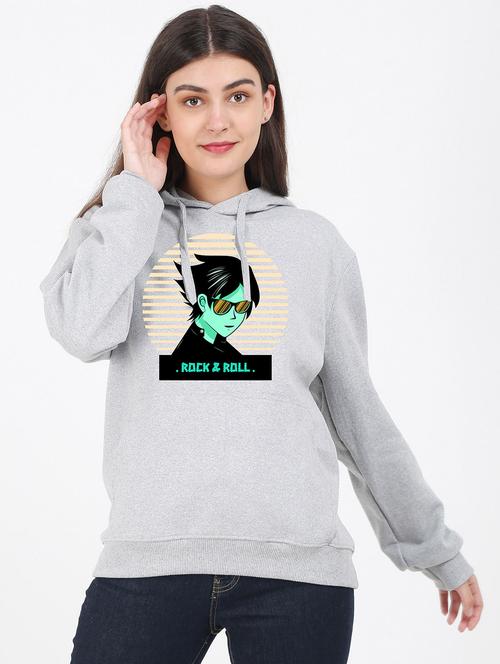 hooded neck graphic sweatshirt - 17971287 -  Standard Image - 0