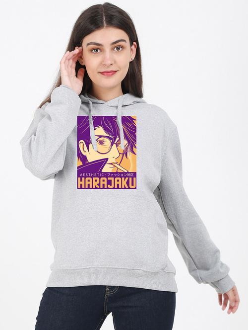 hooded neck graphic sweatshirt - 17971292 - Standard Image - 0