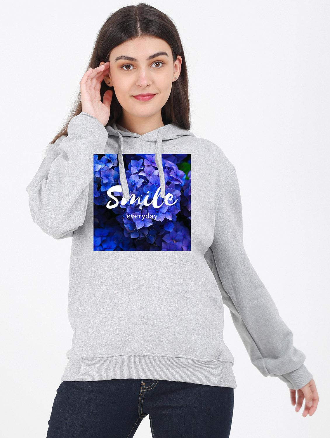 hooded neck graphic sweatshirt - 17971300 - Zoom Image - 0