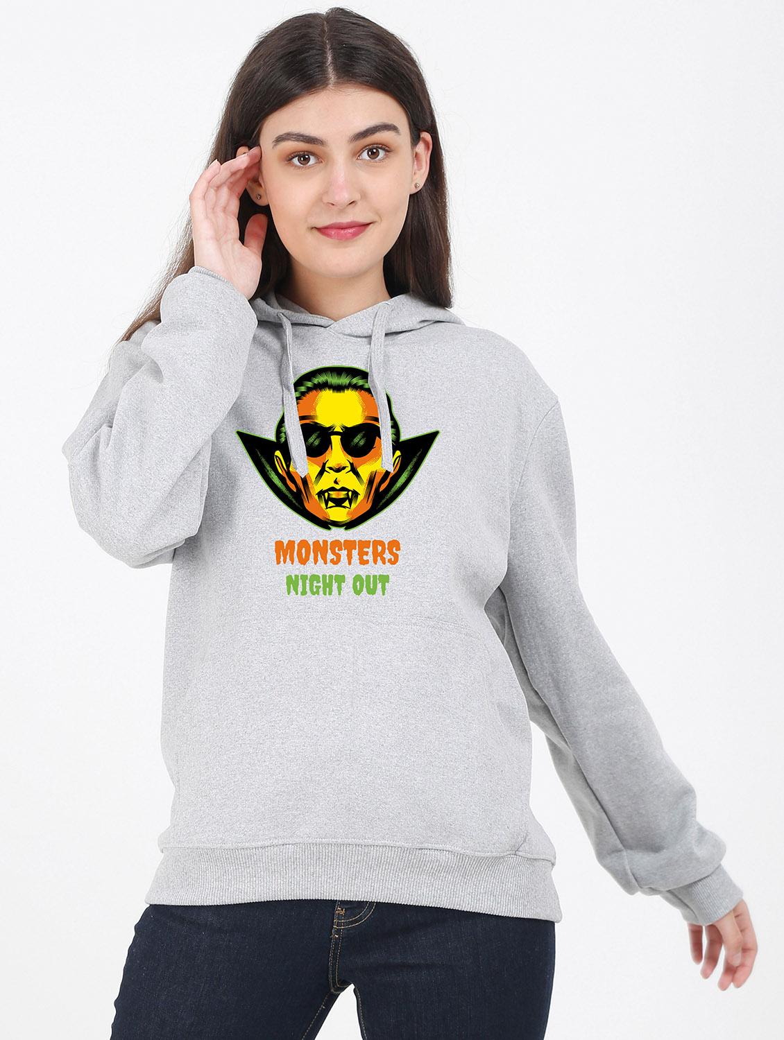 hooded neck graphic sweatshirt - 17971304 - Zoom Image - 0