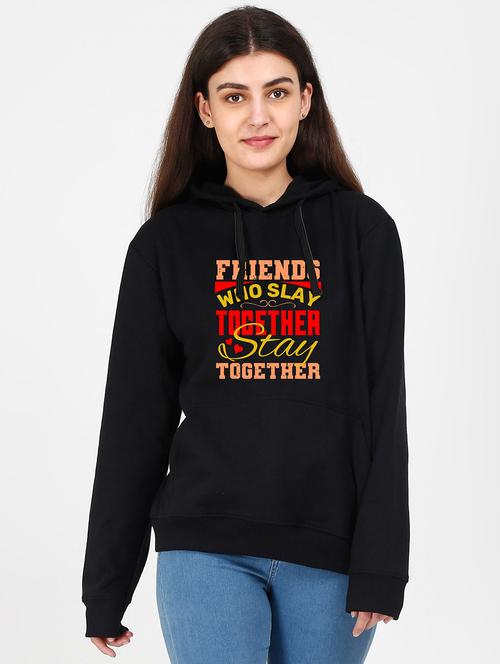 hooded neck graphic sweatshirt - 17971335 - Standard Image - 0