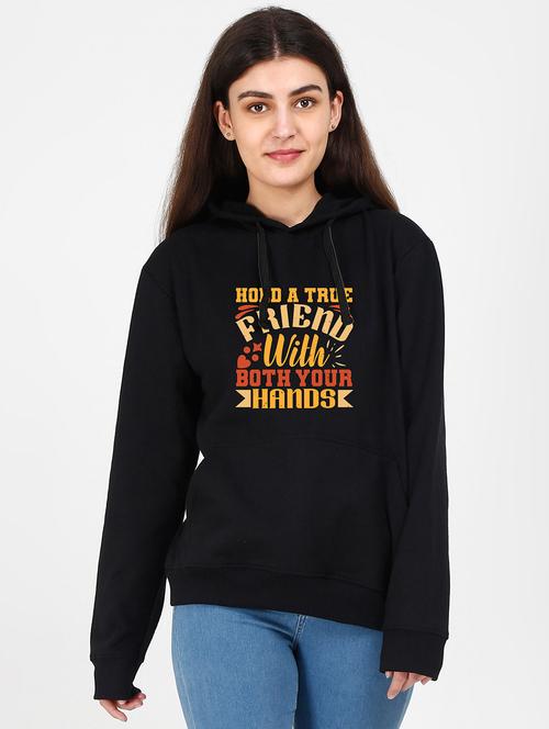 hooded neck graphic sweatshirt - 17971356 -  Standard Image - 0
