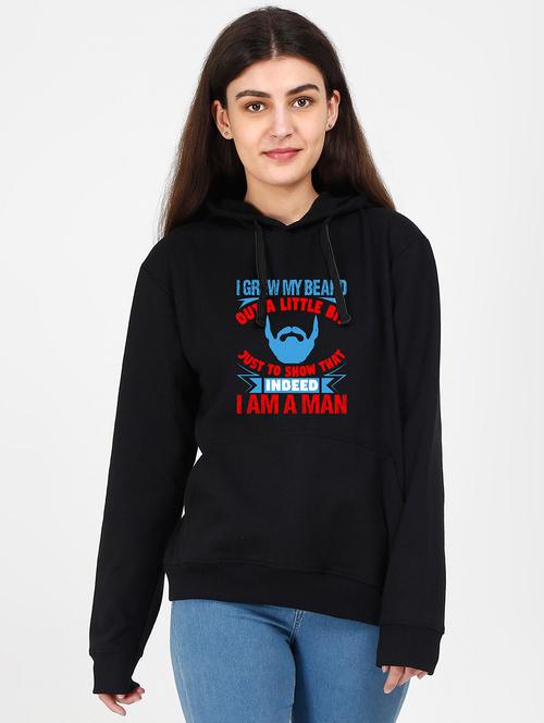 hooded neck graphic sweatshirt - 17971376 -  Standard Image - 0