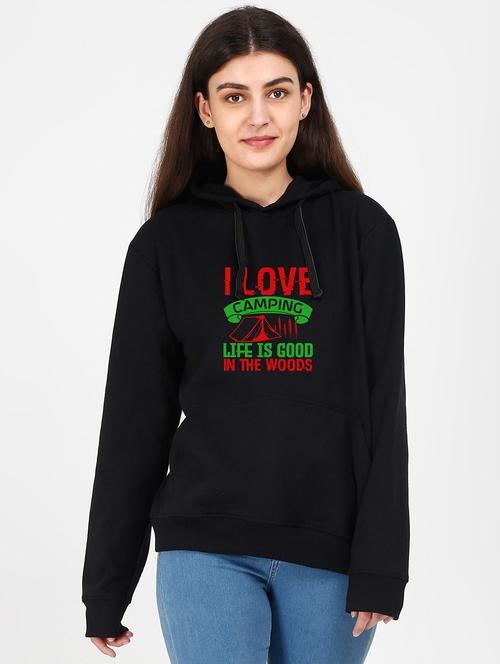 hooded neck graphic sweatshirt - 17971390 - Standard Image - 0