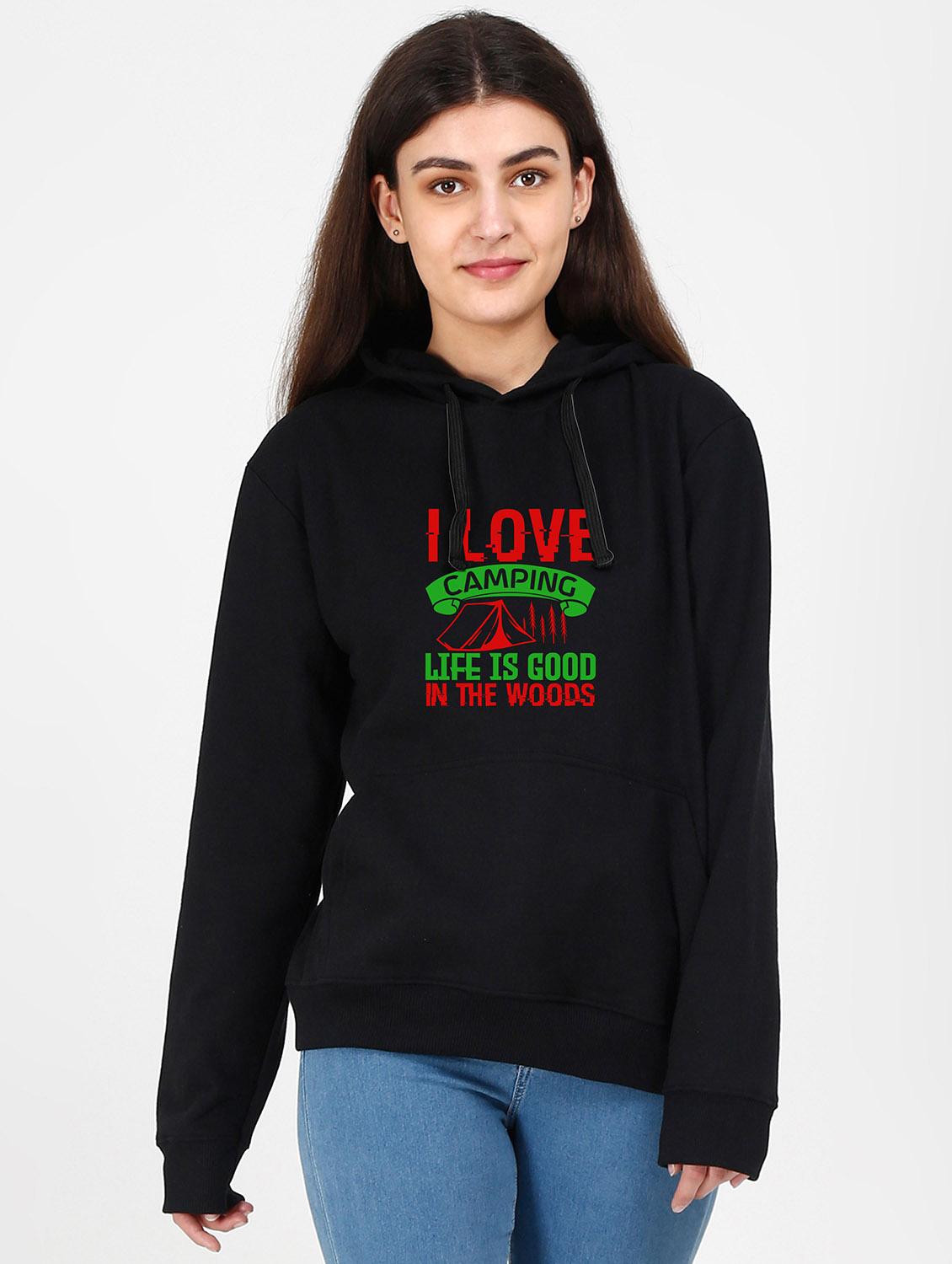 hooded neck graphic sweatshirt - 17971390 - Zoom Image - 0