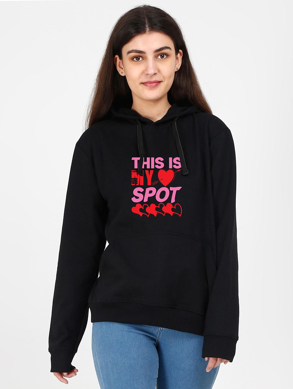 hooded neck graphic  sweatshirt - 17971433 -  Zoom Image - 0