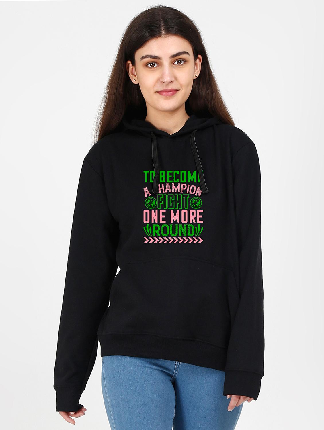 hooded neck graphic  sweatshirt - 17971441 -  Zoom Image - 0