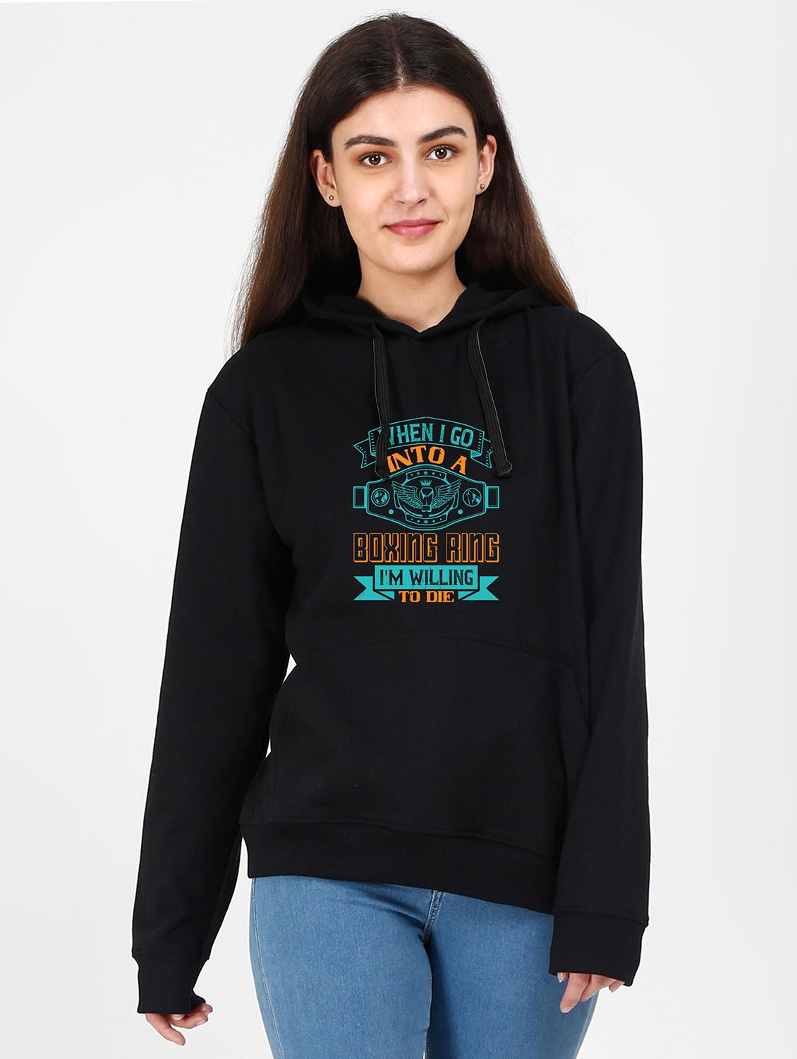 hooded neck graphic  sweatshirt - 17971468 -  Zoom Image - 0