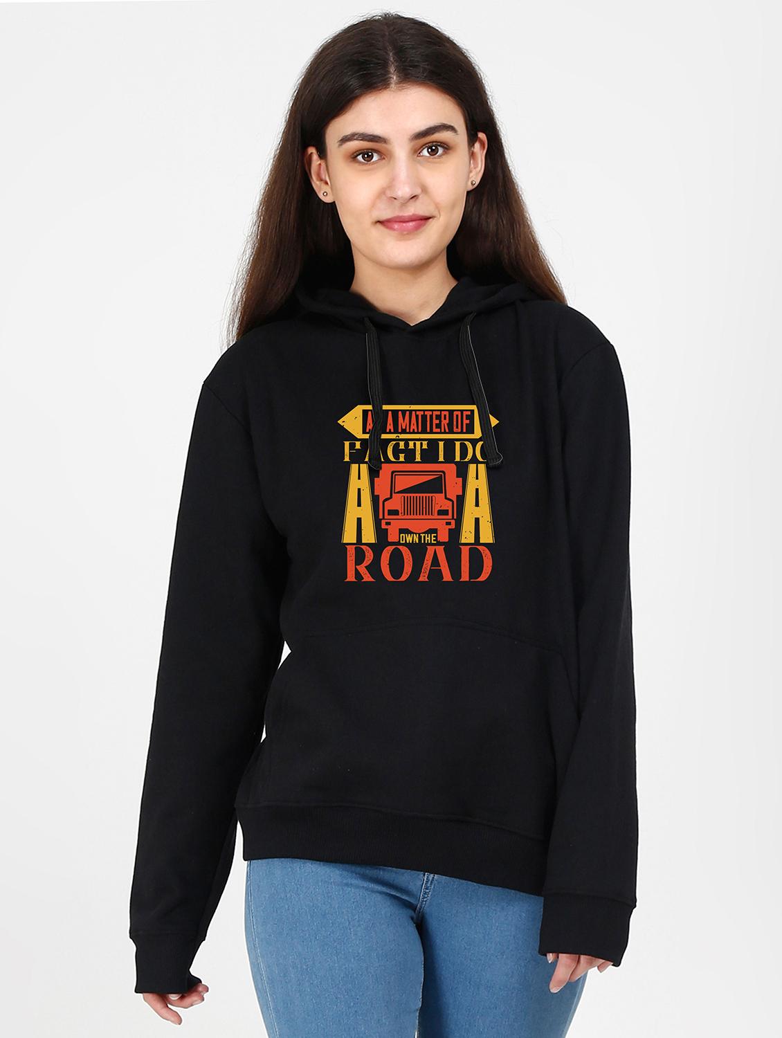 hooded neck graphic sweatshirt - 17971518 -  Zoom Image - 0