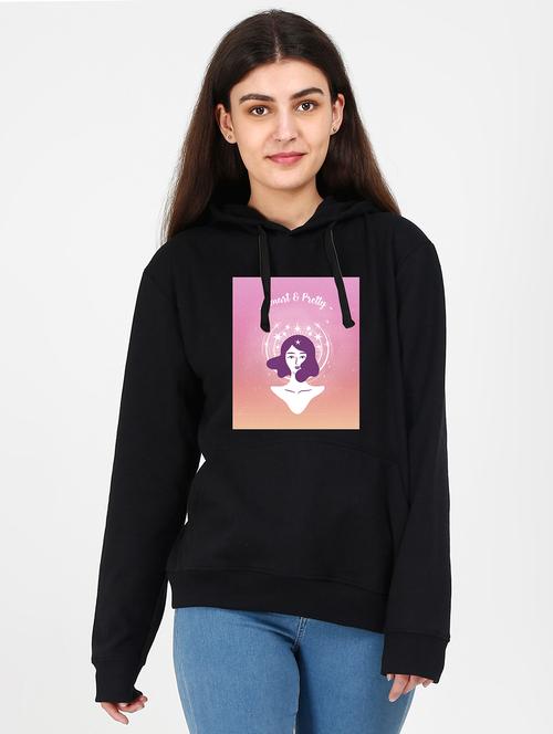 hooded neck graphic sweatshirt - 17971597 - Standard Image - 0