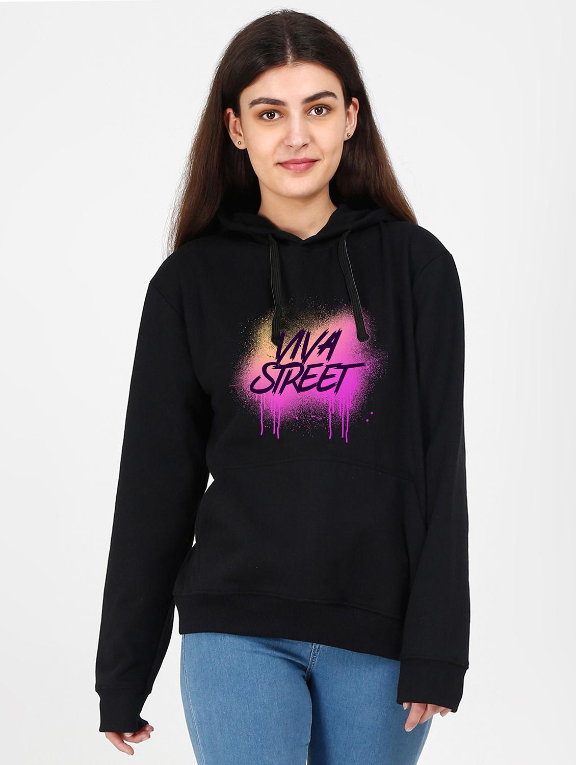 hooded neck graphic sweatshirt - 17971610 -  Zoom Image - 0