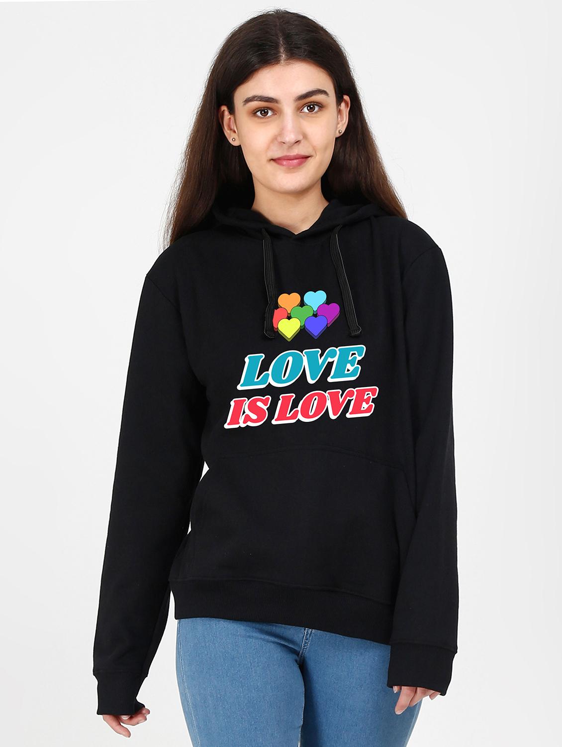 hooded neck graphic sweatshirt - 17971615 - Zoom Image - 0