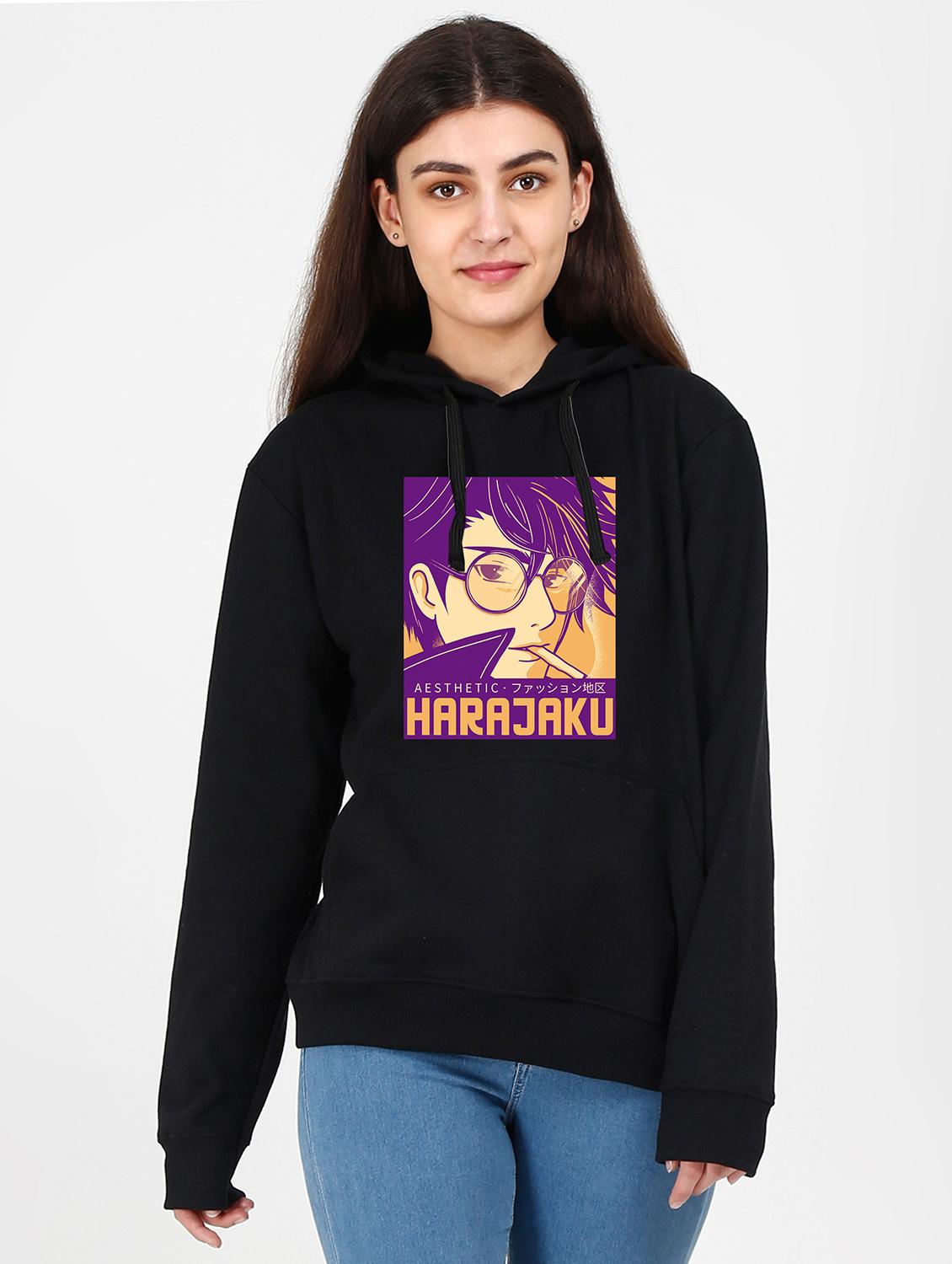 hooded neck graphic sweatshirt - 17971629 -  Zoom Image - 0