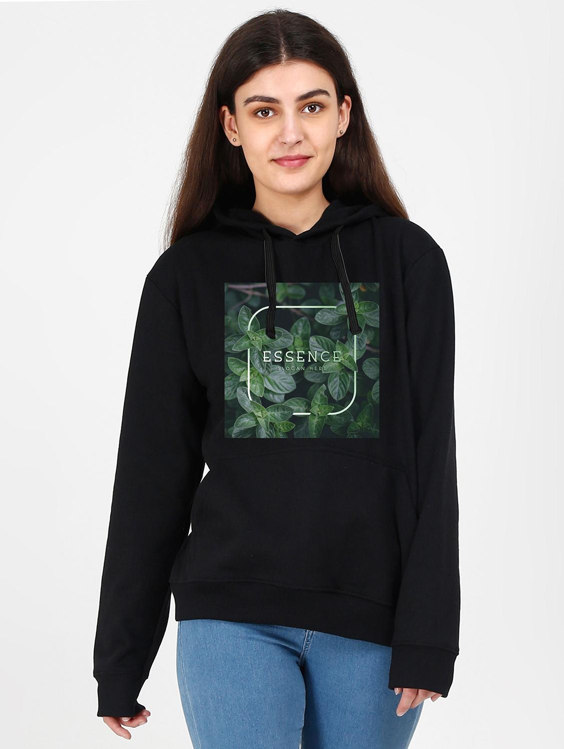 hooded neck graphic sweatshirt - 17971634 - Zoom Image - 0