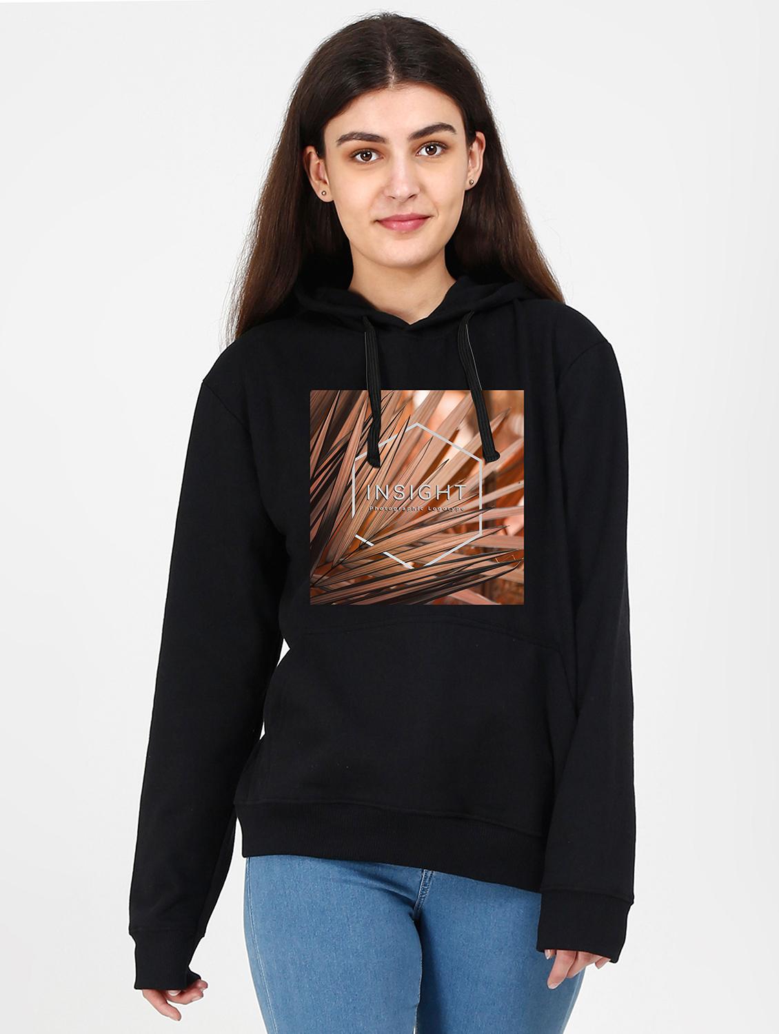 hooded neck graphic sweatshirt - 17971635 -  Zoom Image - 0