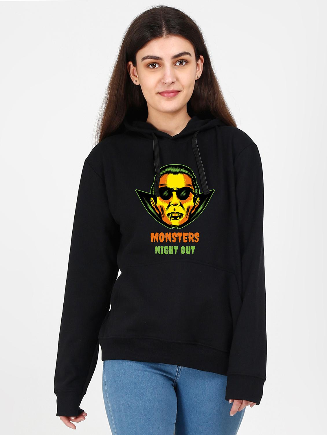 hooded neck graphic sweatshirt - 17971642 - Zoom Image - 0