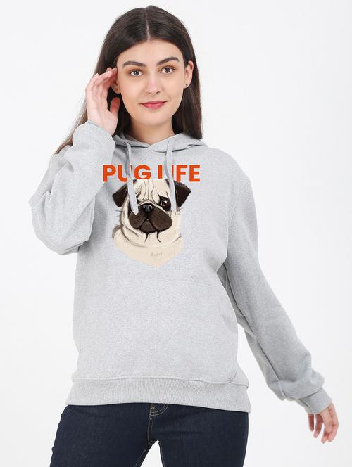 hooded neck graphic sweatshirt - 17971655 - Standard Image - 0