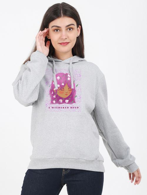 hooded neck graphic sweatshirt - 17971663 -  Standard Image - 0