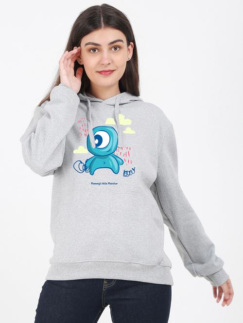 hooded neck graphic sweatshirt - 17971674 -  Standard Image - 0