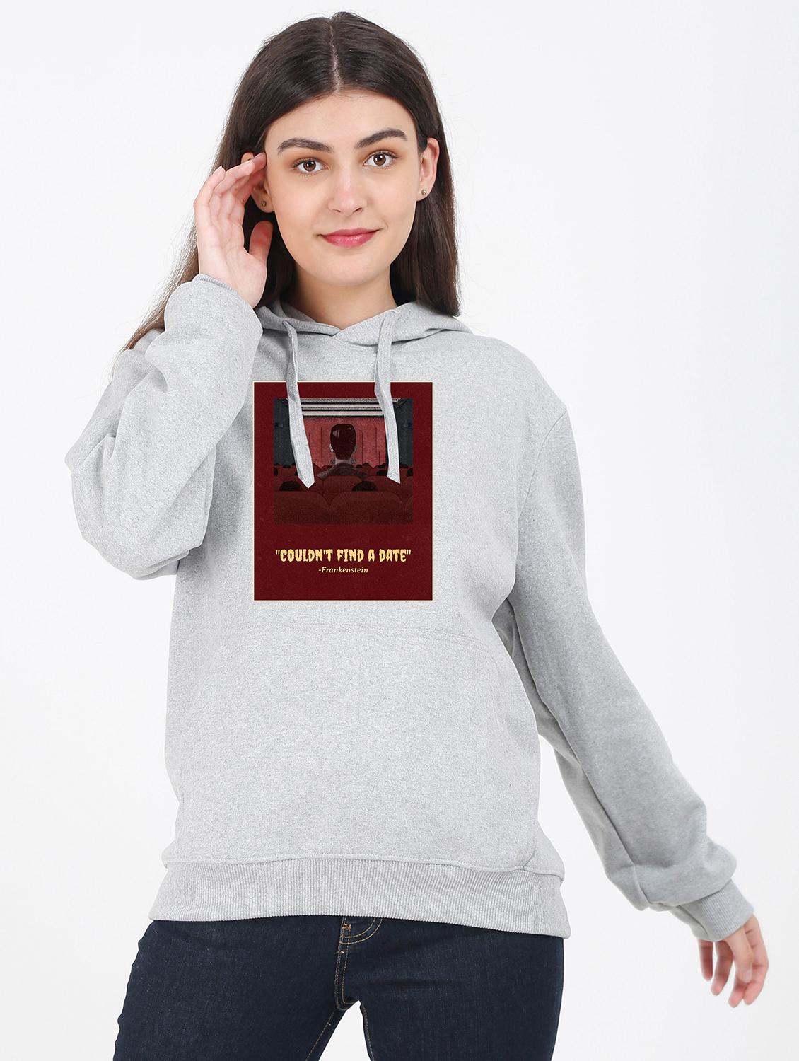 hooded neck graphic sweatshirt - 17971681 - Zoom Image - 0