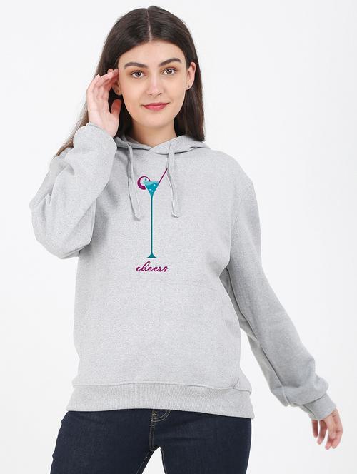 hooded neck graphic sweatshirt - 17971704 -  Standard Image - 0