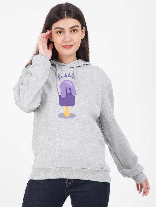 hooded neck graphic sweatshirt - 17971721 -  Standard Image - 0