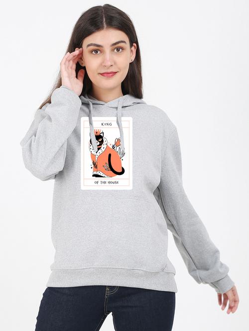 hooded neck graphic sweatshirt - 17971736 -  Standard Image - 0