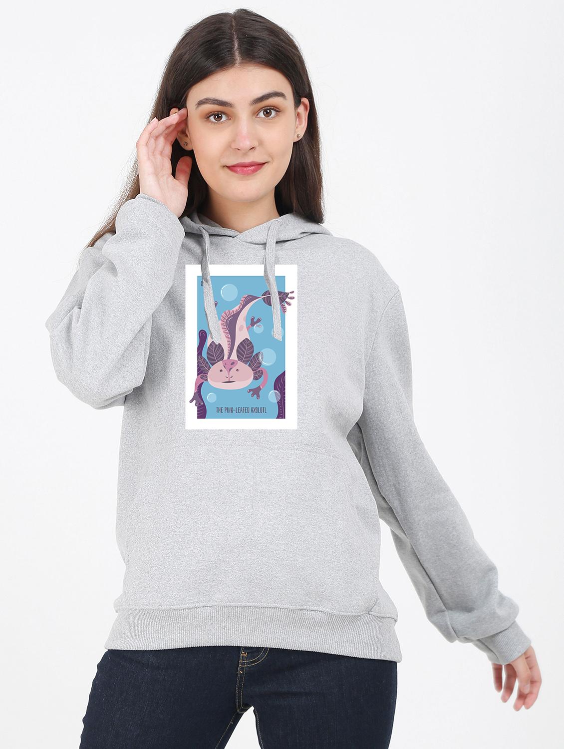 hooded neck graphic sweatshirt - 17971737 - Zoom Image - 0
