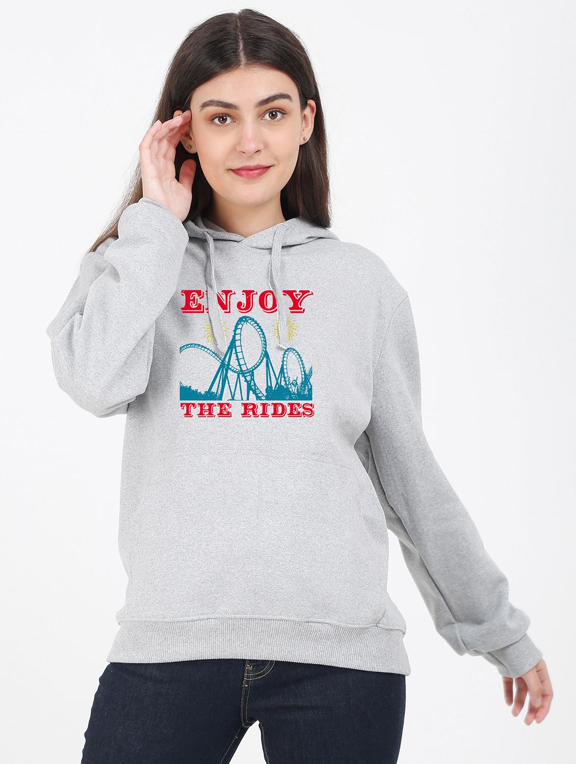 hooded neck graphic sweatshirt - 17971753 - Zoom Image - 0