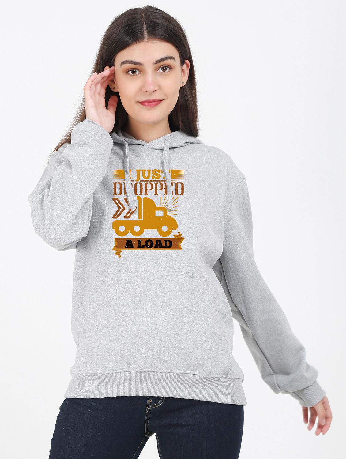 hooded neck graphic sweatshirt - 17971783 - Zoom Image - 0