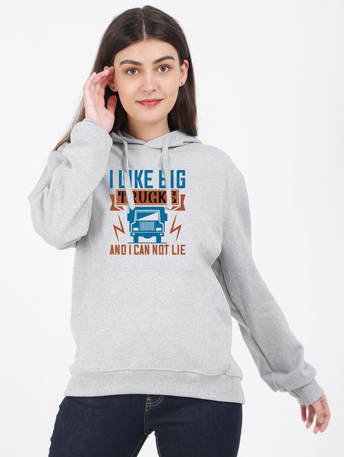 hooded neck graphic sweatshirt - 17971784 - Standard Image - 0