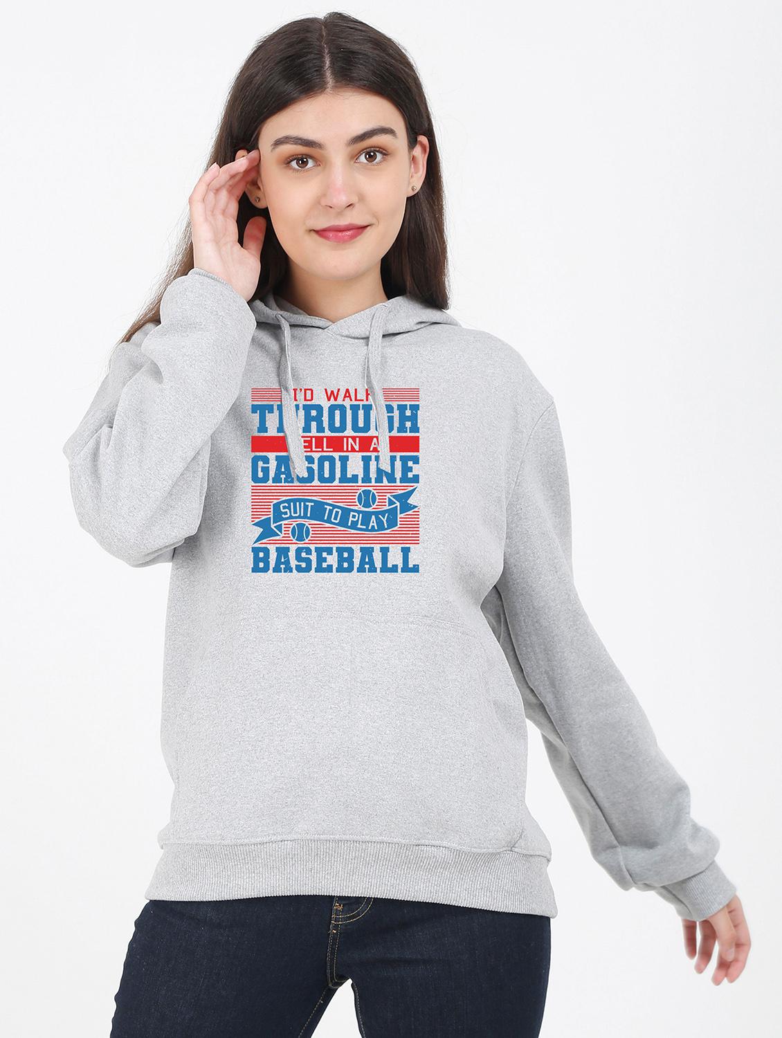 hooded neck graphic sweatshirt - 17971802 - Zoom Image - 0