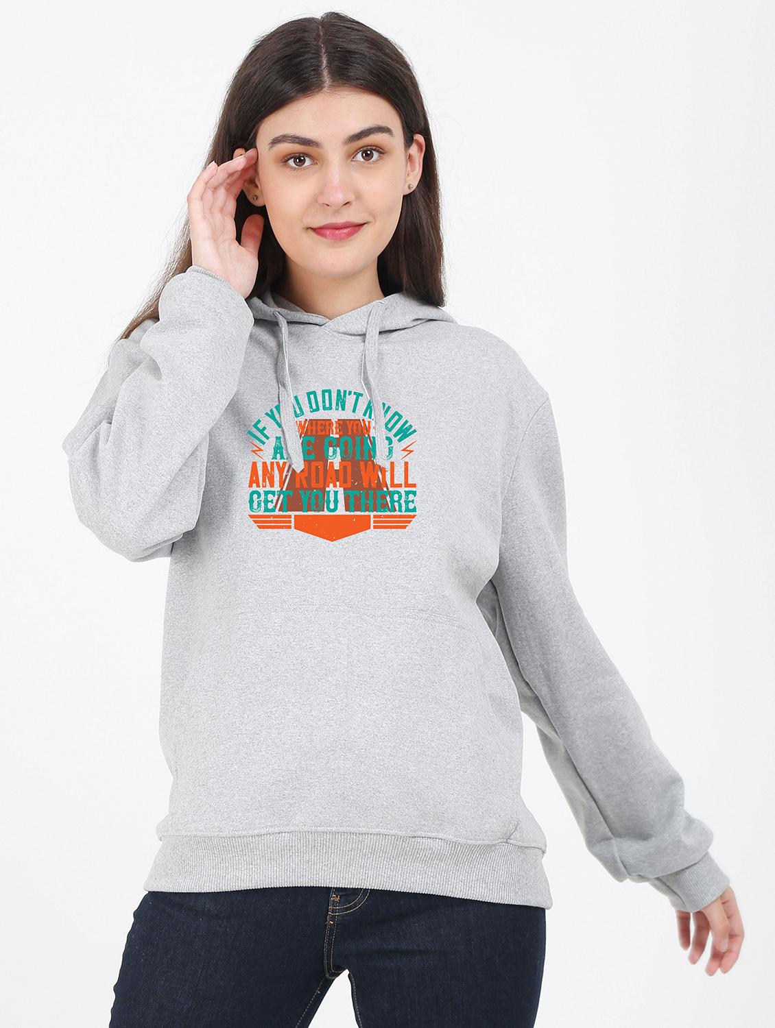 hooded neck graphic sweatshirt - 17971804 - Zoom Image - 0