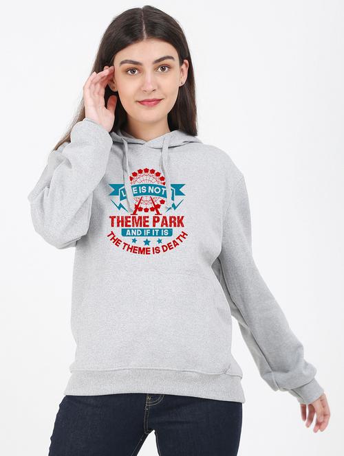 hooded neck graphic sweatshirt - 17971820 -  Standard Image - 0
